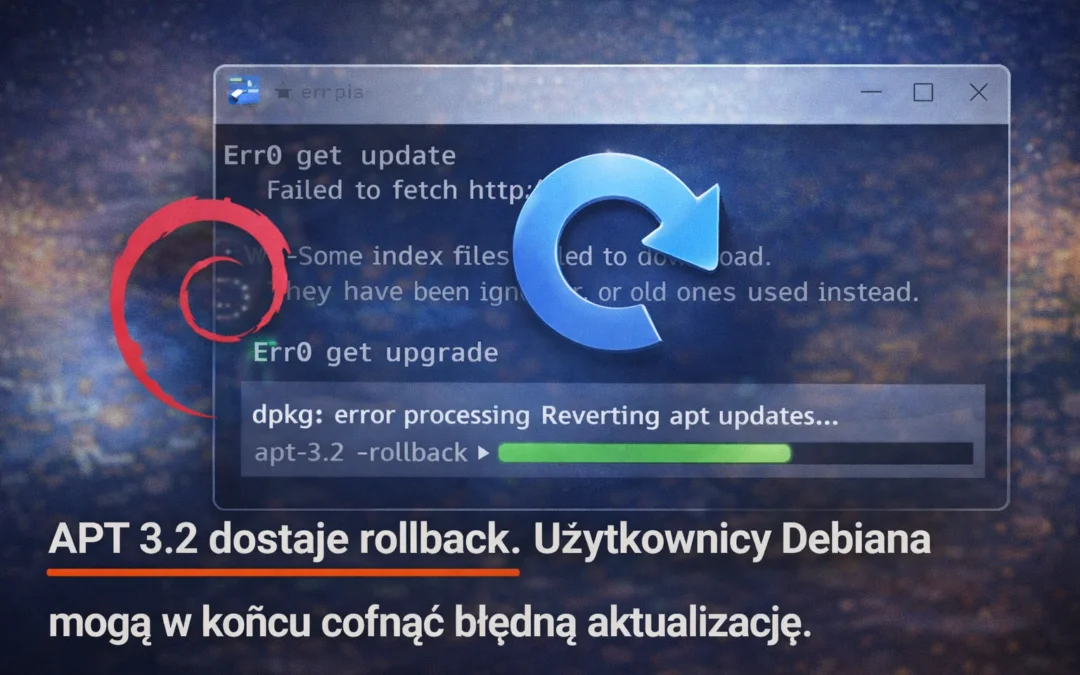 APT 3.2 dostaje rollback. Użytkownicy Debiana mogą w końcu cofnąć błędną aktualizację.