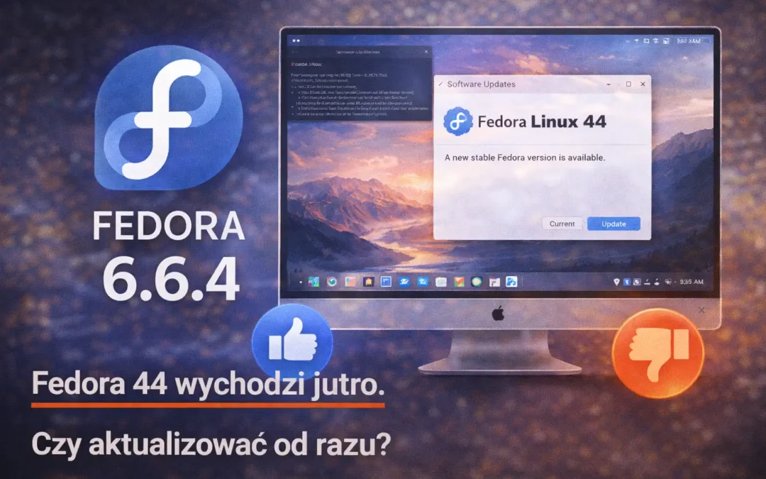Fedora 44 wychodzi jutro. Czy aktualizować od razu?