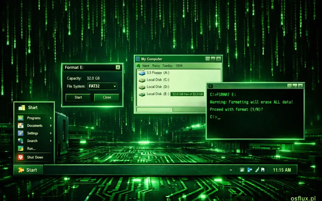 Przez 30 lat Windows nie umiał sformatować dysku powyżej 32 GB. Powód? Decyzja podjęta pewnego deszczowego wtorku w 1994 roku.