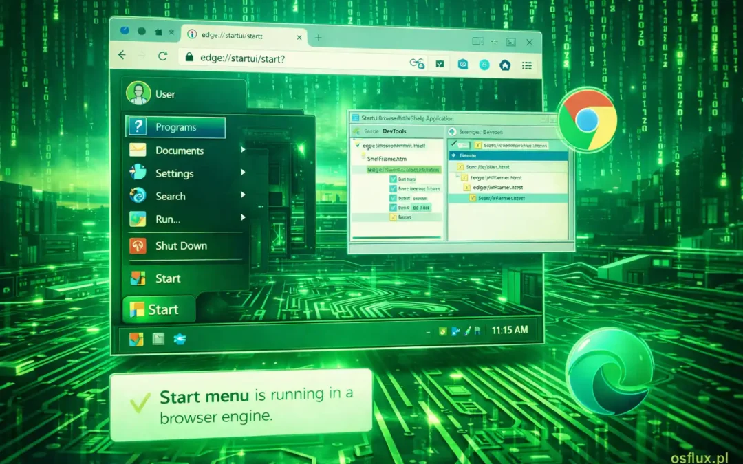 Menu Start od lat działa na przeglądarce. Microsoft właśnie to przyznał i zmienia kurs