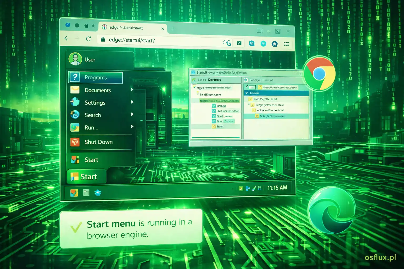 Menu Start od lat działa na przeglądarce. Microsoft właśnie to przyznał i zmienia kurs