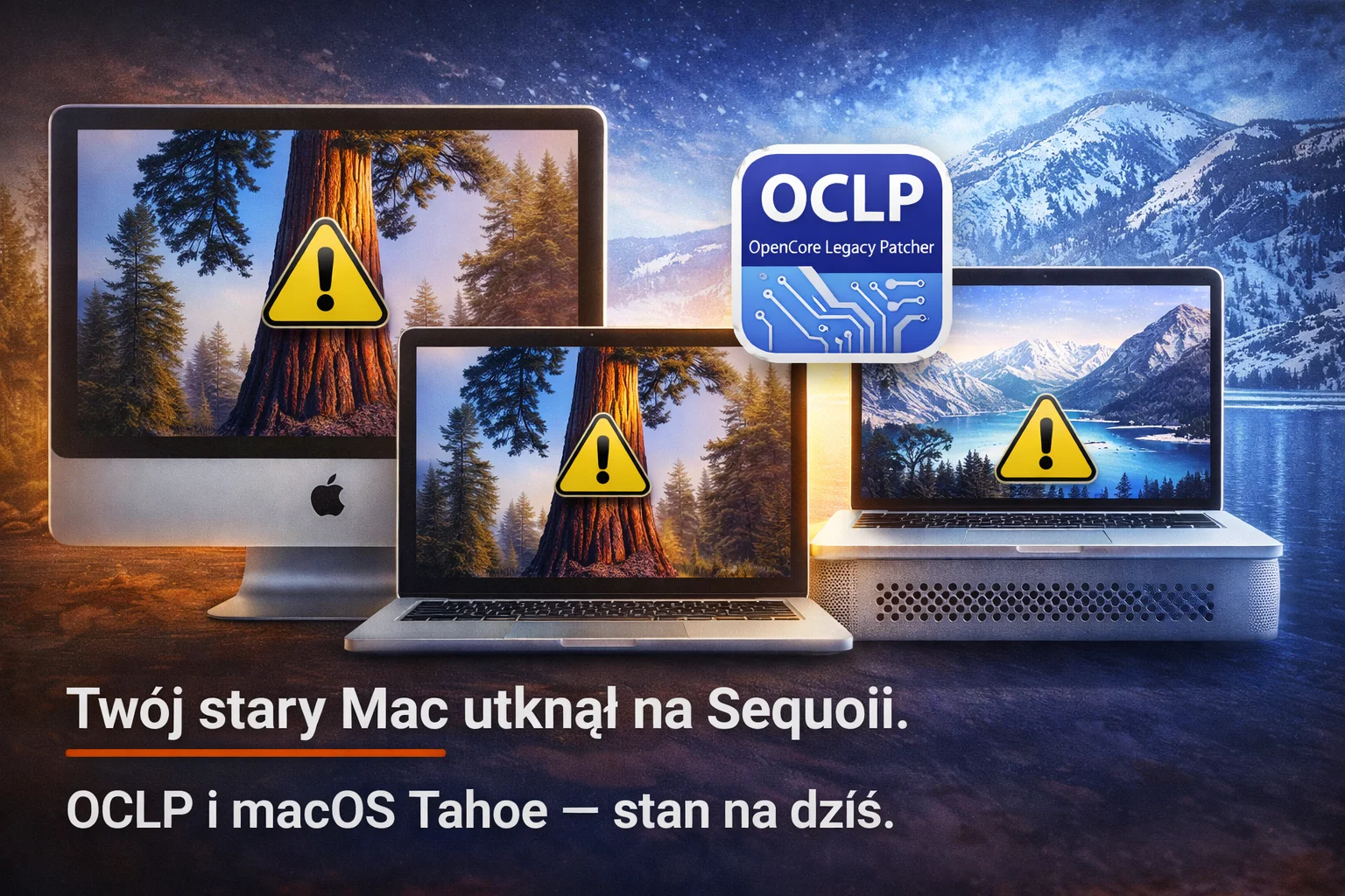 Twój stary Mac utknął na Sequoii. OCLP i macOS Tahoe — stan na dziś.