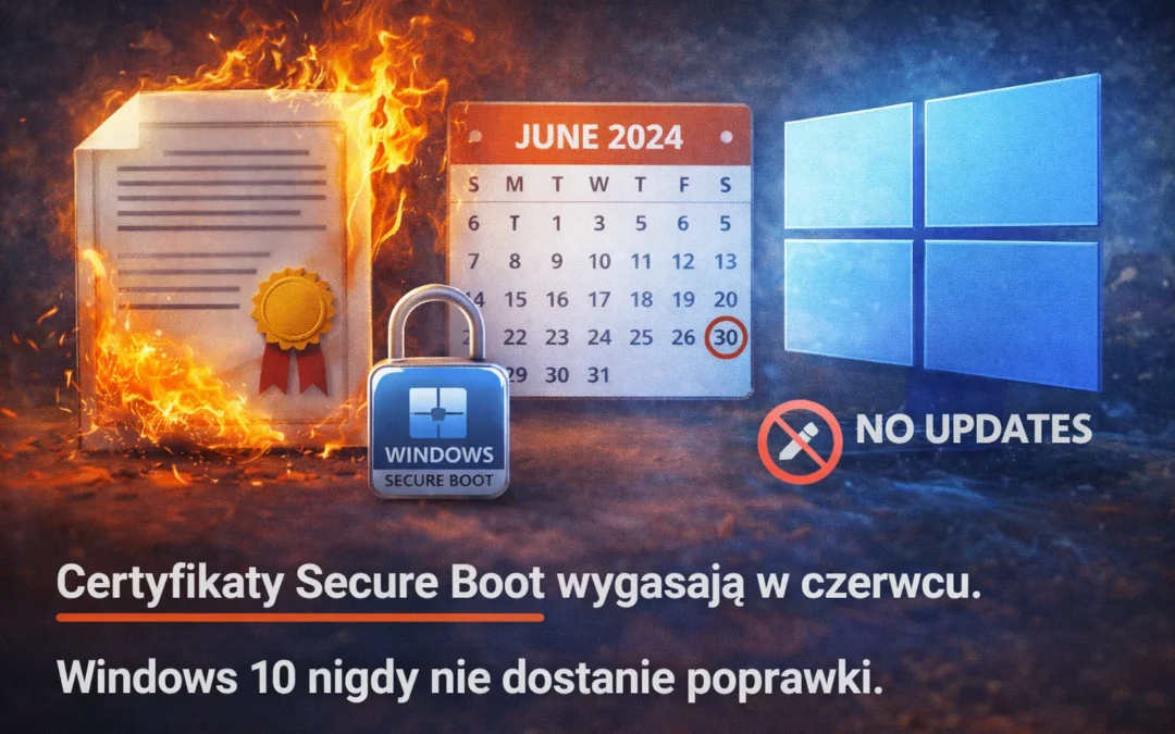 Certyfikaty Secure Boot wygasają w czerwcu. Windows 10 nigdy nie dostanie poprawki.