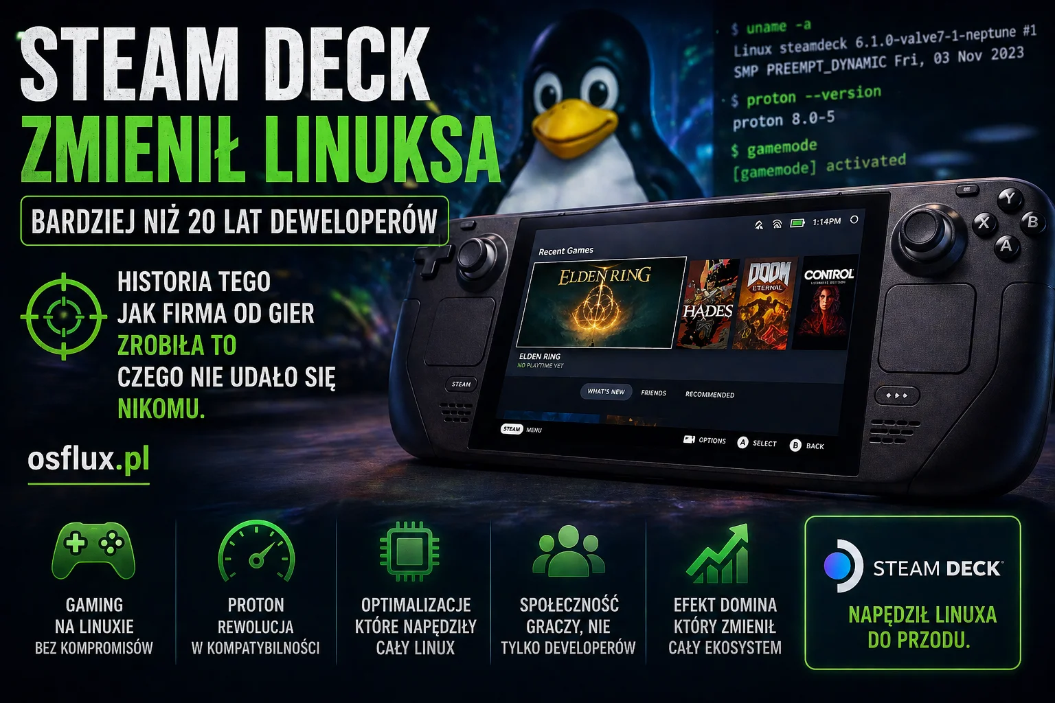 Steam Deck zmienił Linuksa bardziej niż 20 lat deweloperów. Historia tego jak firma od gier zrobiła to czego nie udało się nikomu.