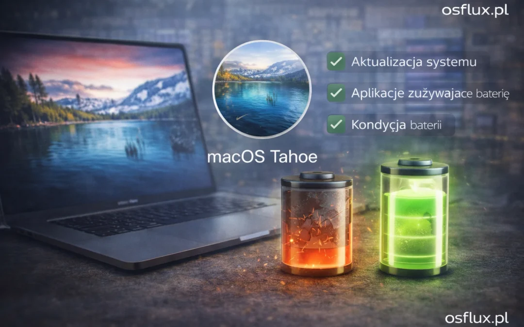 macOS Tahoe i bateria — co się działo, co Apple naprawiło i co warto sprawdzić jeśli nadal tracisz za dużo energii.