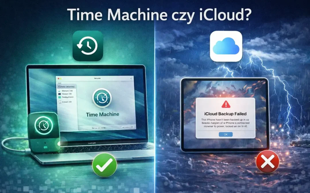 Time Machine czy iCloud? Apple oferuje oba. Dla większości użytkowników tylko jedno z nich naprawdę chroni dane.