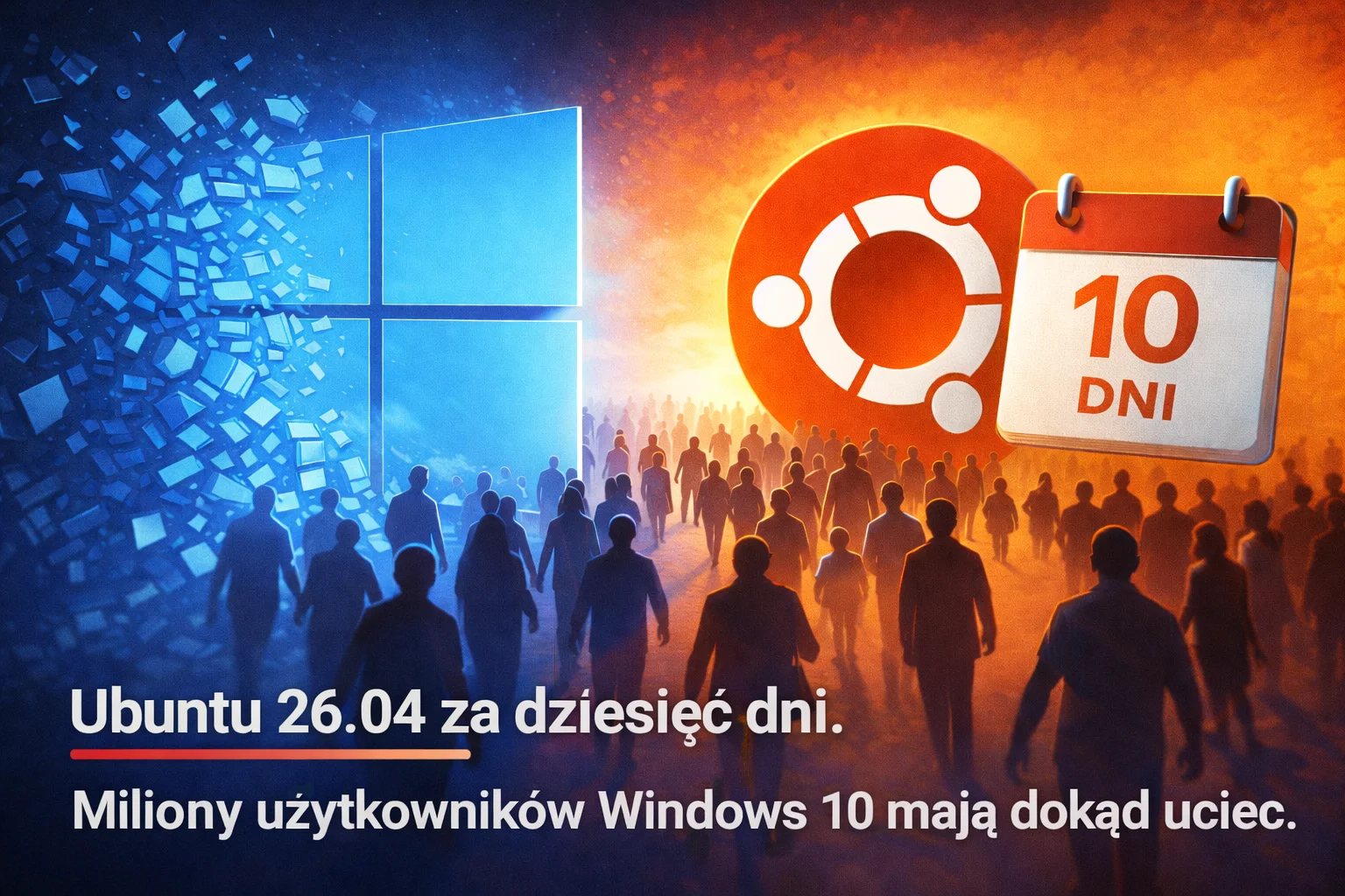 Ubuntu 26.04 za dziesięć dni. Miliony użytkowników Windows 10 mają dokąd uciec.