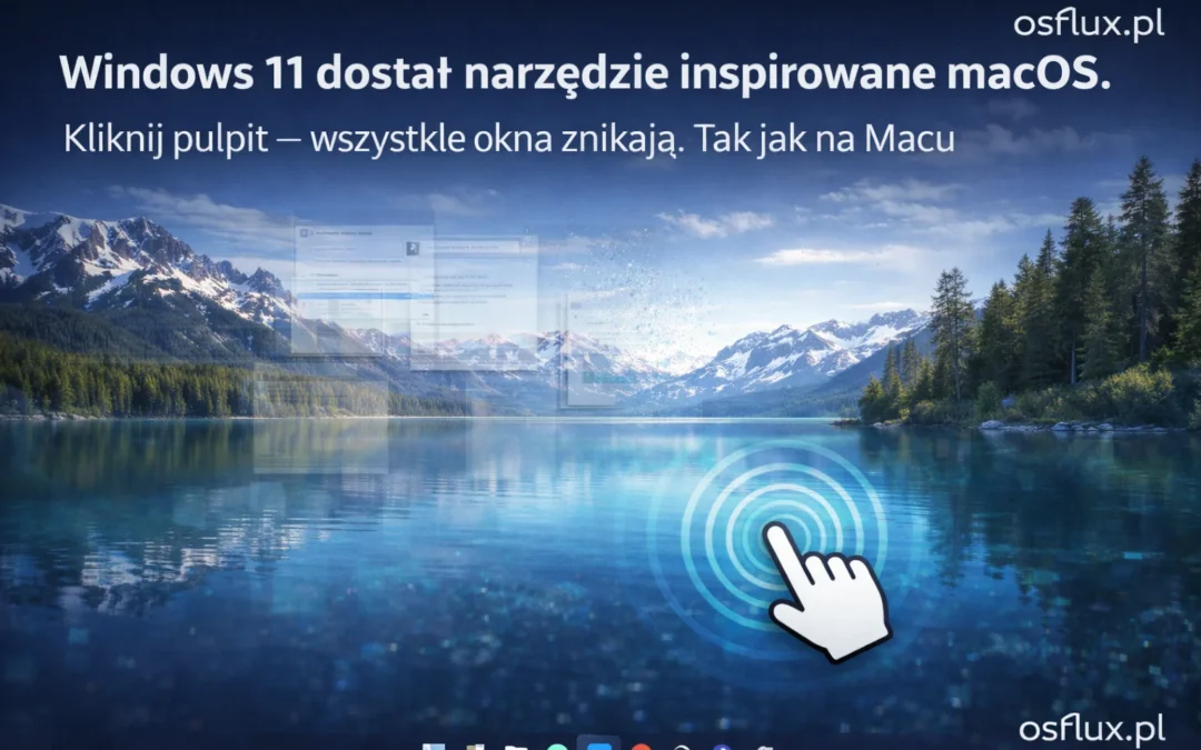 Windows 11 dostał narzędzie inspirowane macOS. Kliknij pulpit — wszystkie okna znikają. Tak jak na Macu.
