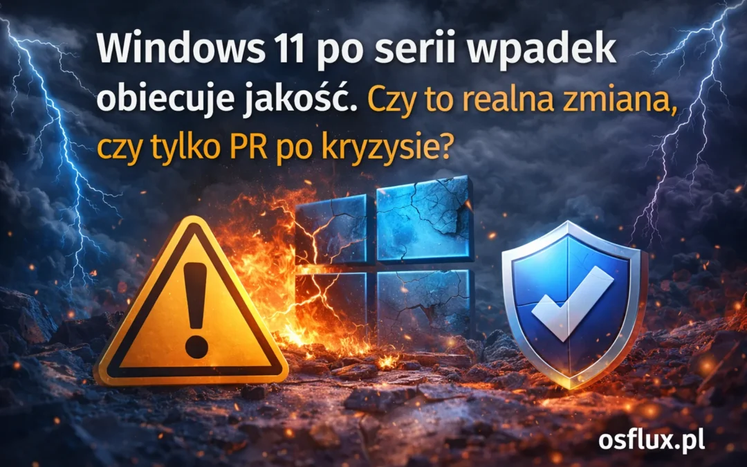 Windows 11 po serii wpadek stawia na jakość. Czy to realna zmiana, czy tylko PR po kryzysie?