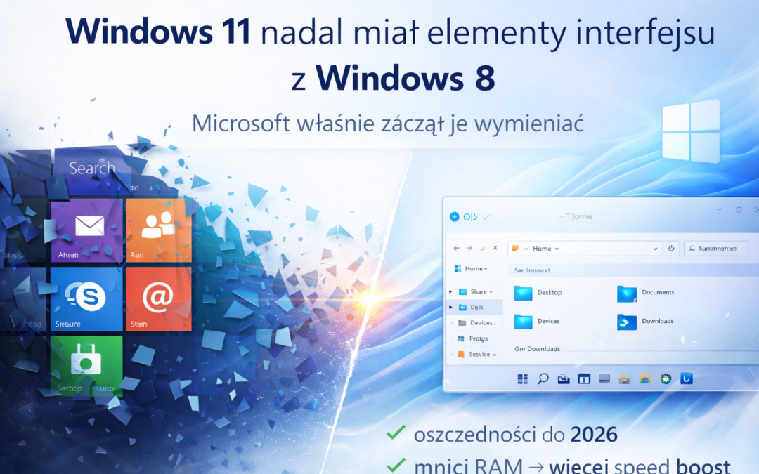 Windows 11 nadal miał elementy interfejsu z Windows 8. Microsoft właśnie zaczął je wymieniać.