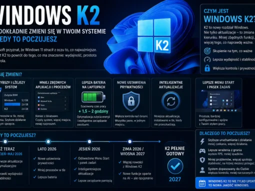 Windows K2 — co dokładnie zmieni się w Twoim systemie i kiedy to poczujesz.
